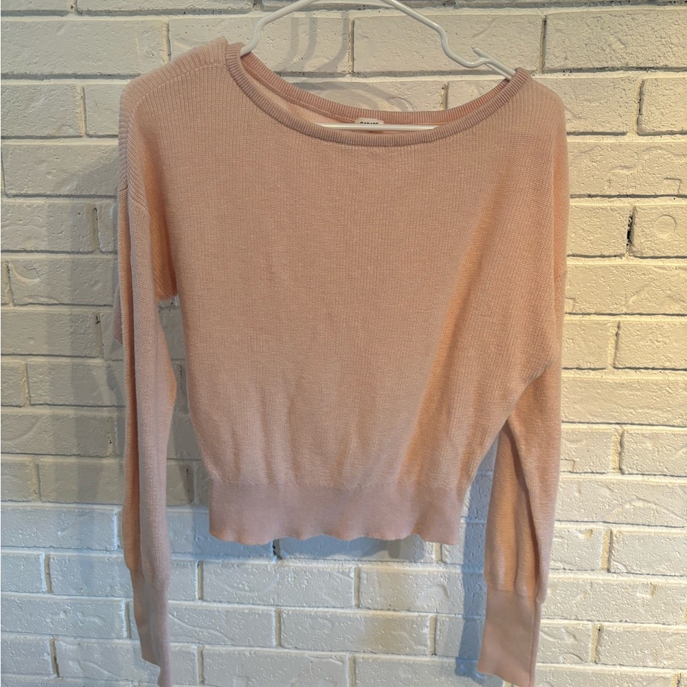Garage women’s light weight pink sweater
